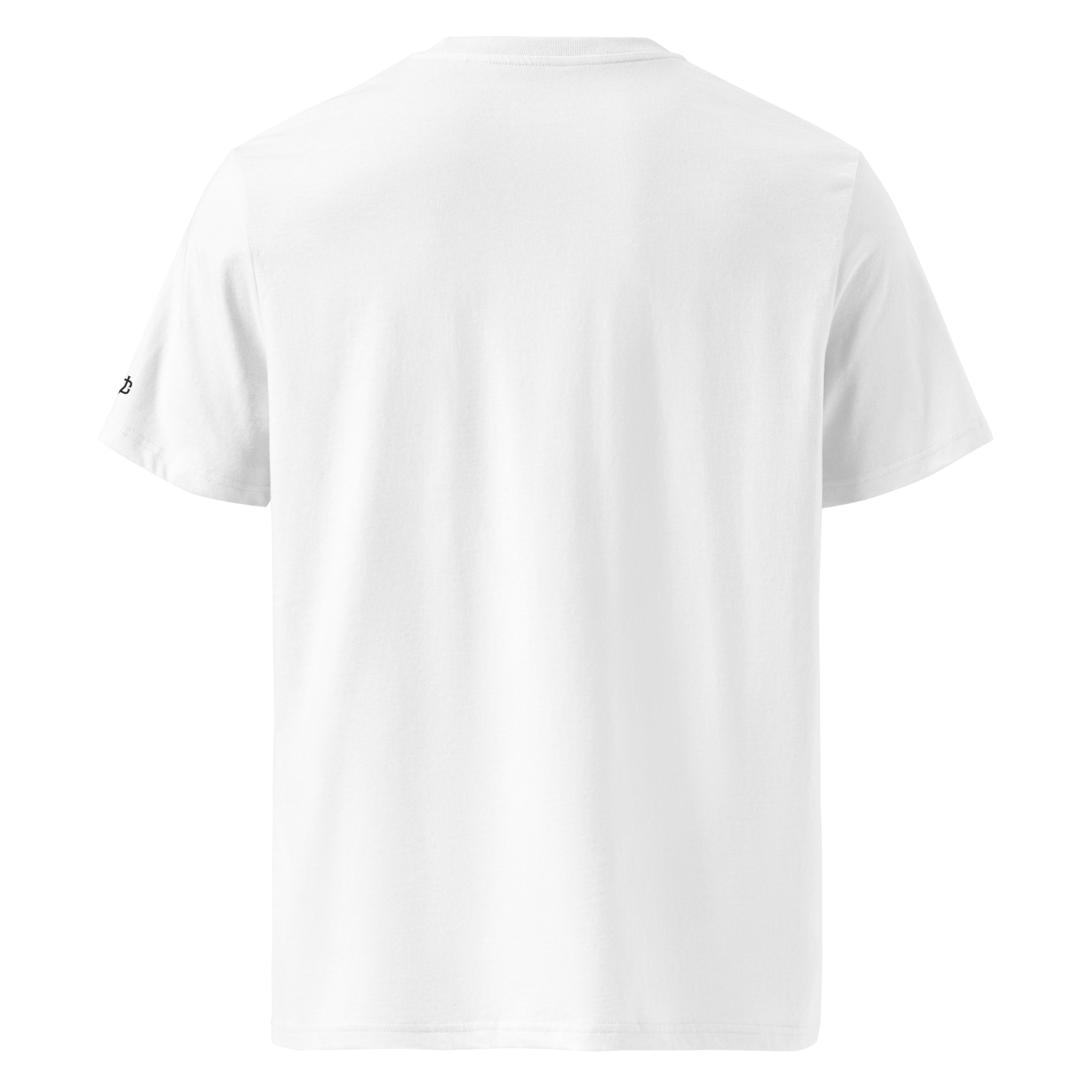 Calvero® Classic T-Shirt White Rückseite schlicht ohne Print