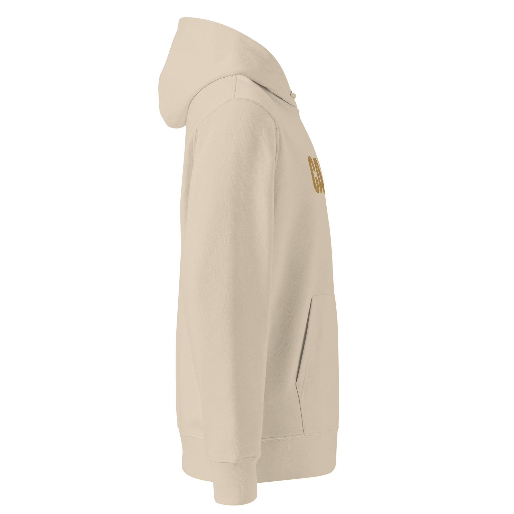 Calvero® Hoodie Desert Dust Gold rechte Seitenansicht