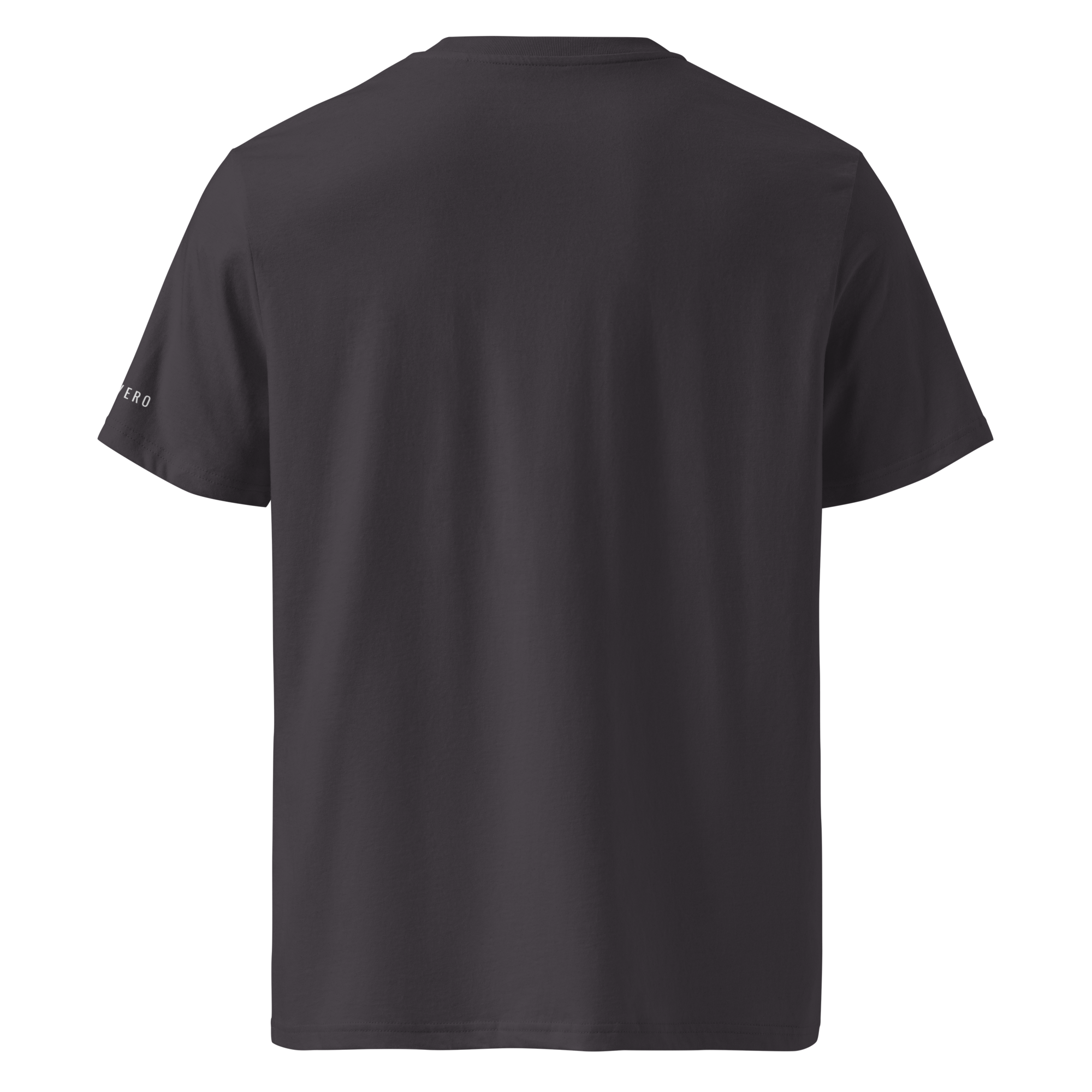 Calvero® Monogram T-Shirt Anthracite Rückseite schlicht ohne Print