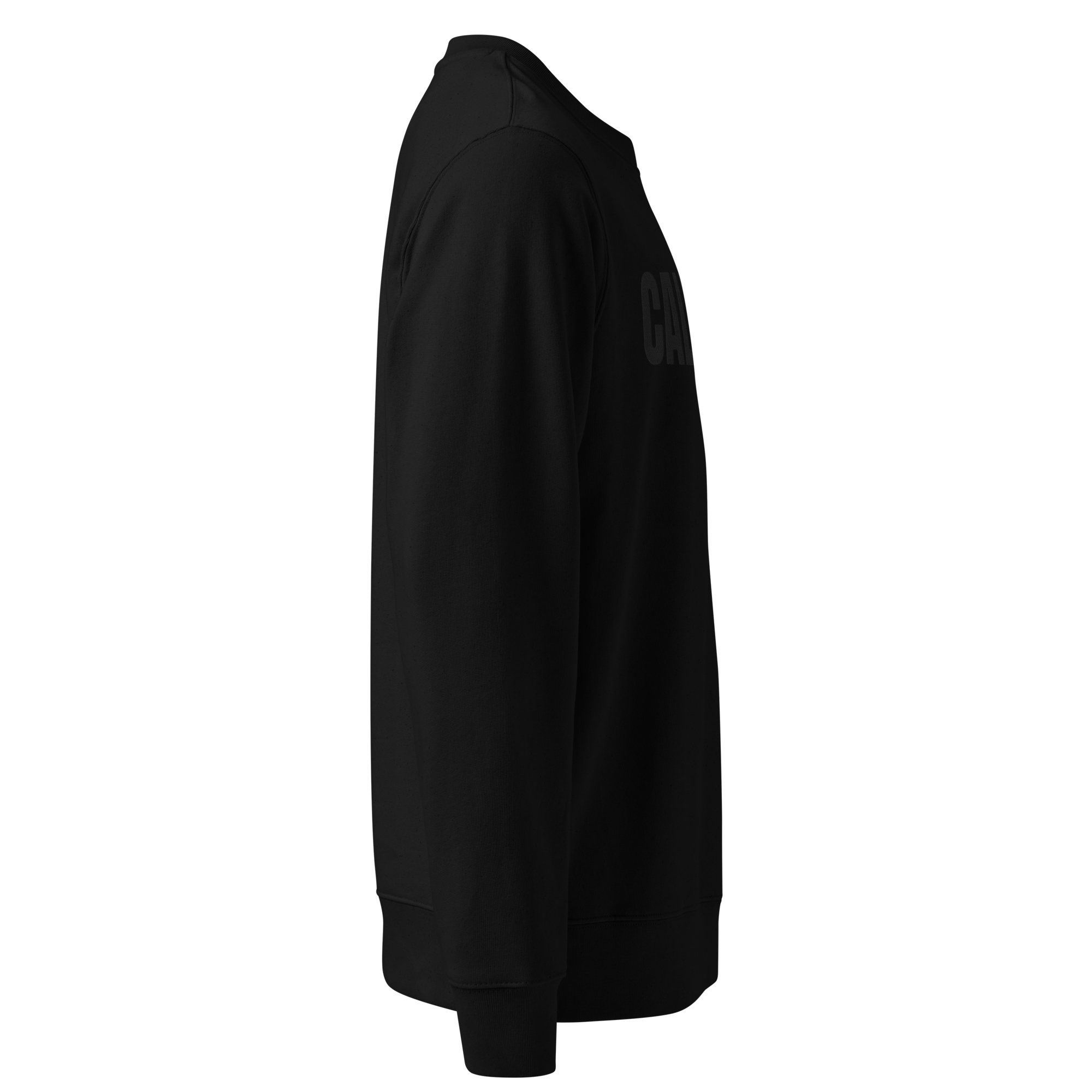 Calvero® Sweatshirt Black Edition rechte Seitenansicht in Schwarz