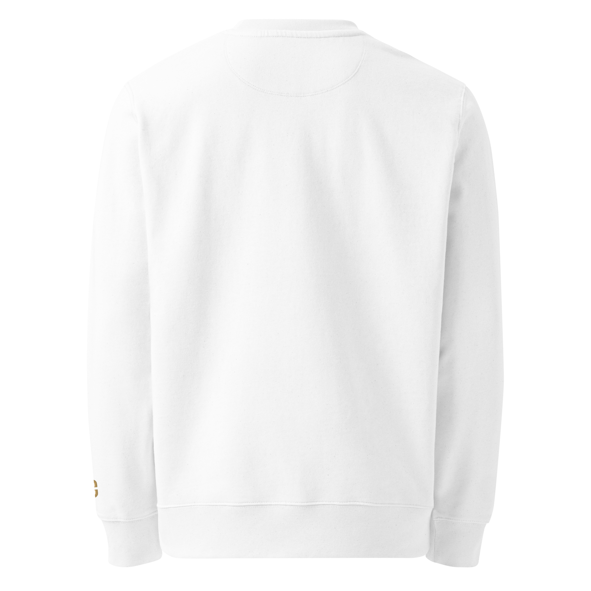 Calvero® Sweatshirt White Gold Emblem Rückseite ohne Print