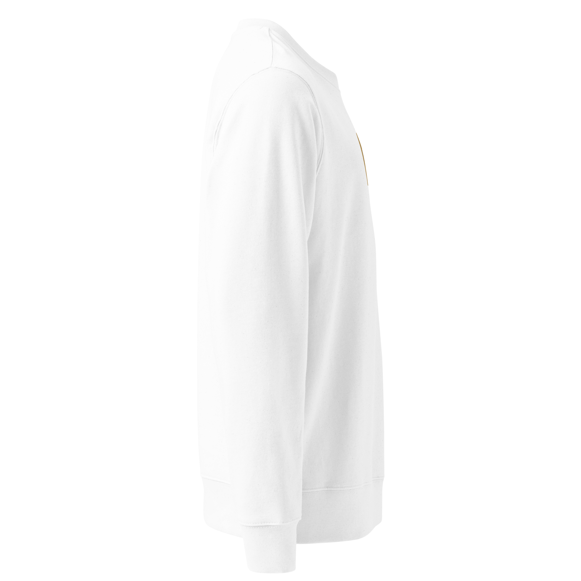 Calvero® Sweatshirt White Gold Emblem rechte Seite ohne Print