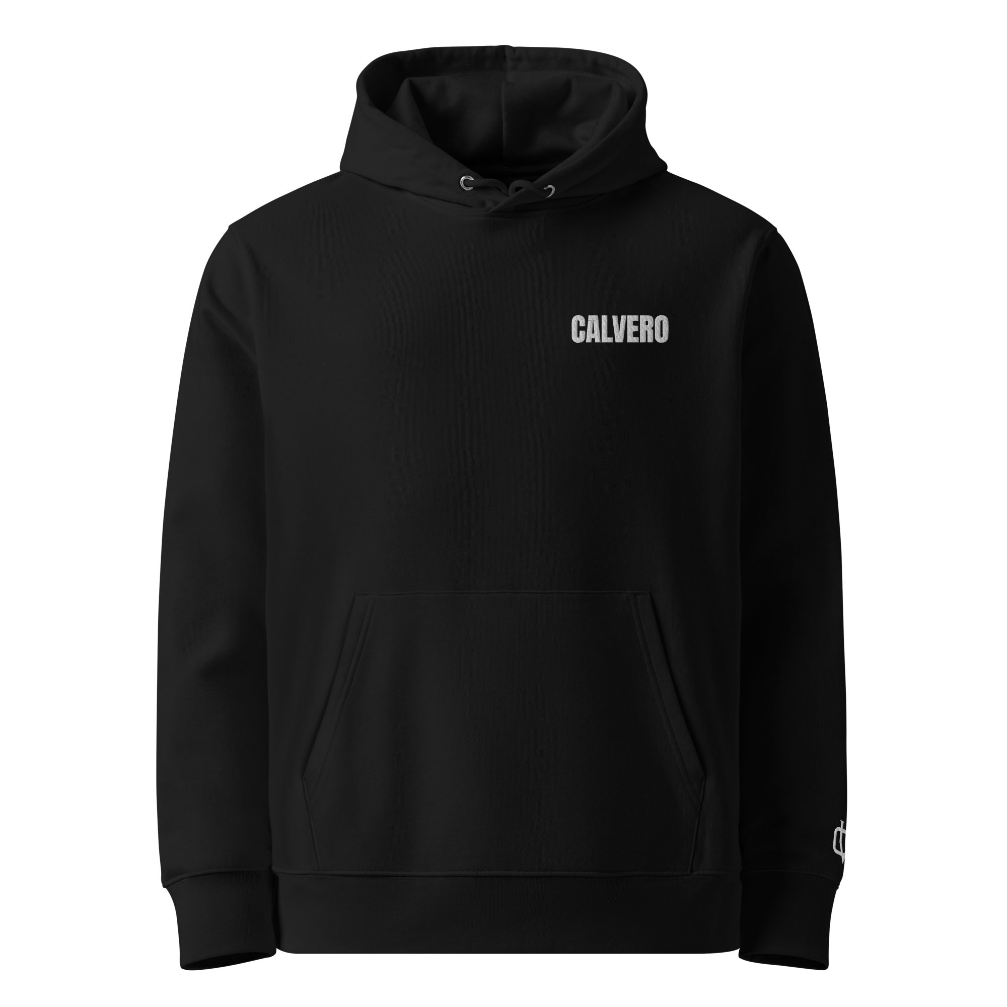 Essential Hoodie Black White