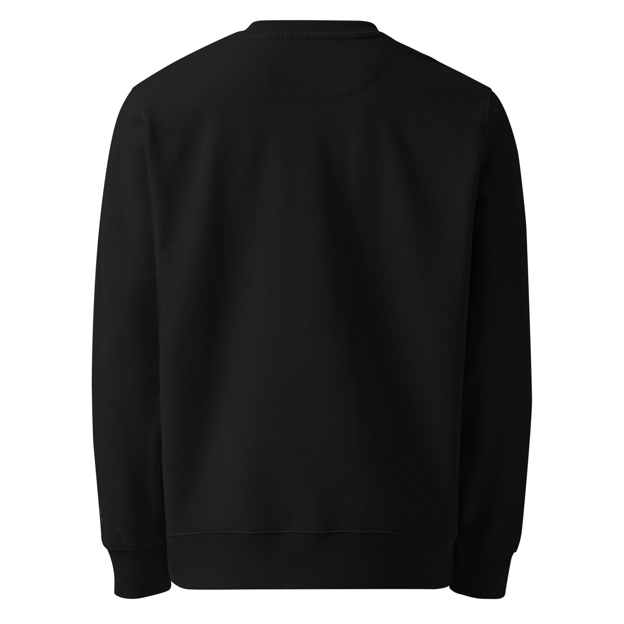 Calvero® Sweatshirt Black Edition Rückseite in Schwarz ohne Print
