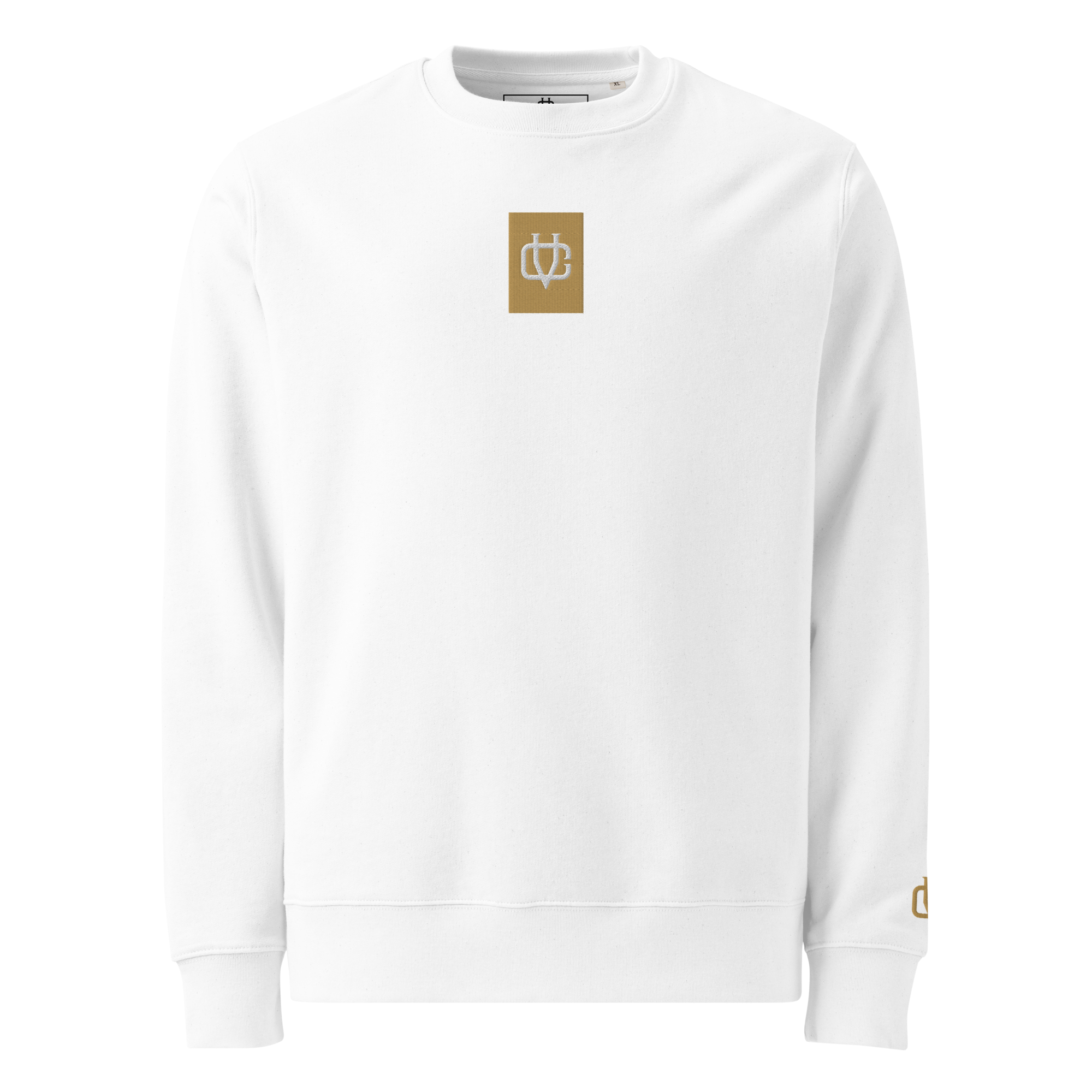 Sweatshirt White Gold Emblem