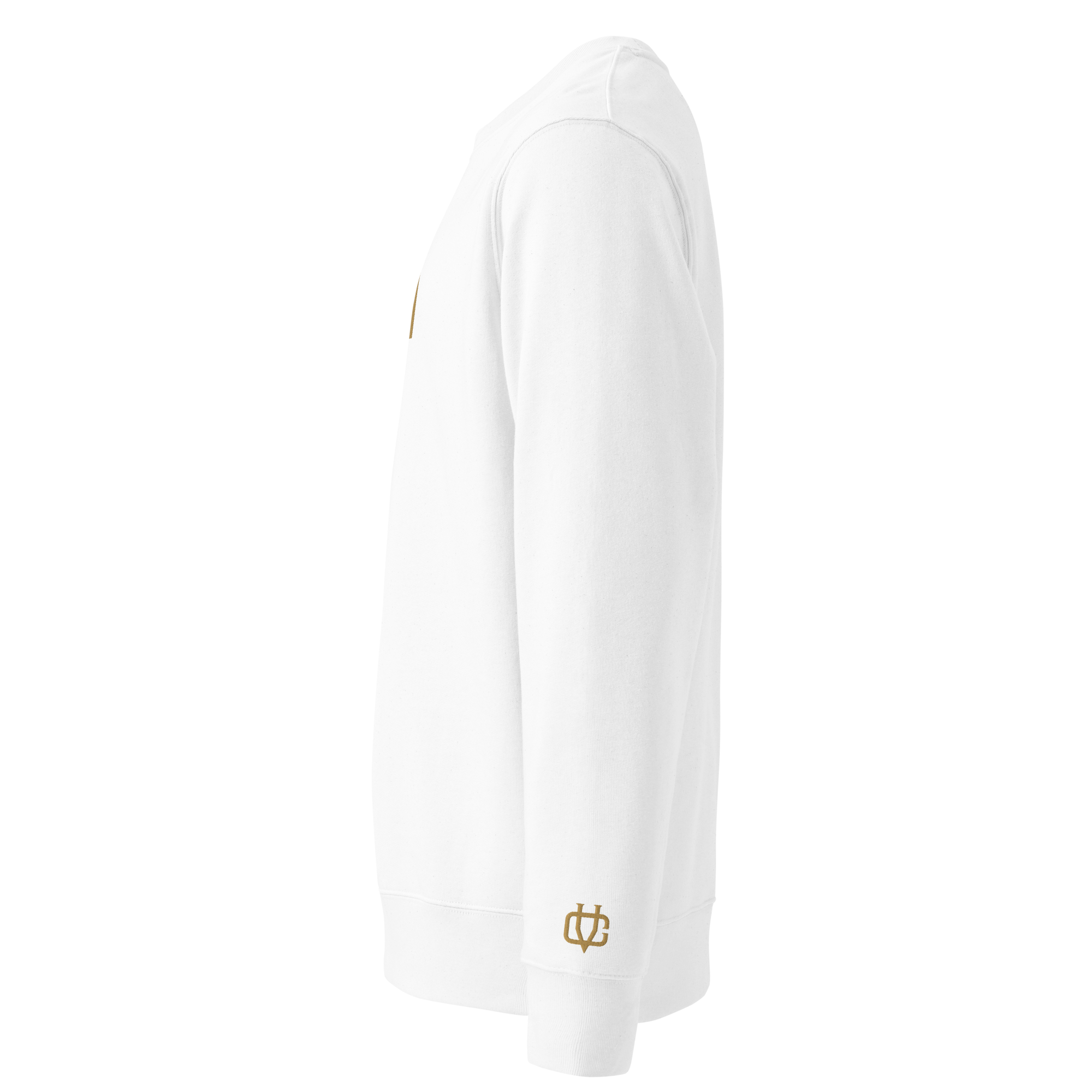 Sweatshirt White Gold Emblem